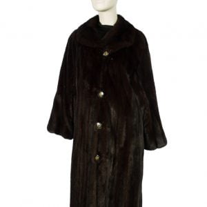 Samuel Fourrures - manteau de vison femelle naturel - 6697 - Robe