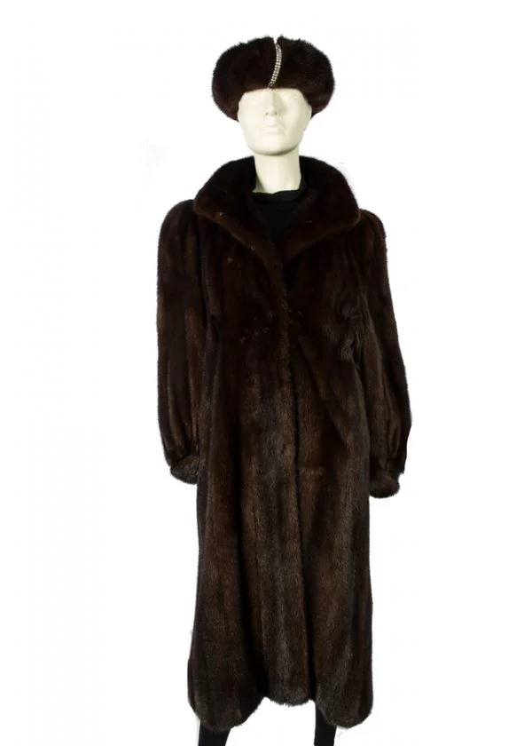 Samuel Fourrures - Mink coat male majestic mahogany - 6774 - Fur