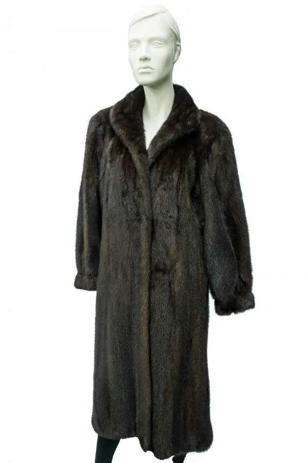 Samuel Fourrures - Mahogany mink coat - 6884 - Fur