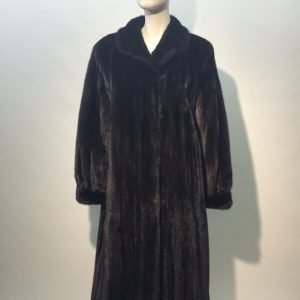 Samuel Fourrures - Manteau de vison femelle noir - 7045 - Robe