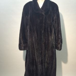 Samuel Fourrures - Manteau de vison femelle black - 7049 - Robe