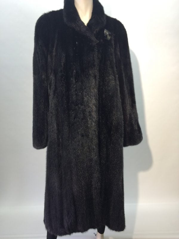 Samuel Fourrures - Male mink coat black - 7067 -