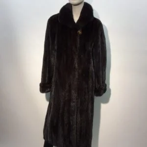 Samuel Fourrures - Manteau de vison foncé - 7115 - Robe