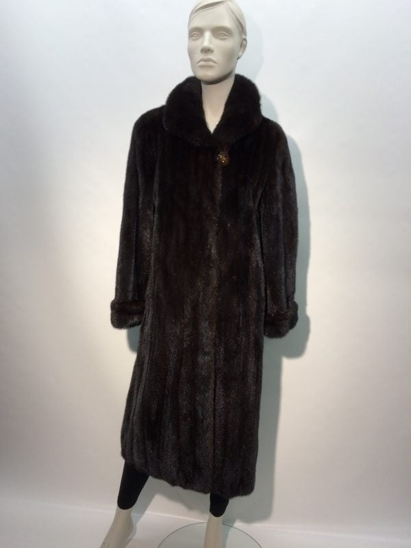 Samuel Fourrures - Dark mink coat - 7115 - Dress