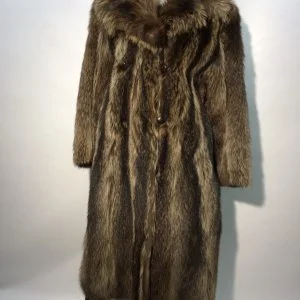 Samuel Fourrures - Manteau de raton laveur peau allongé - 7144 - Fourrure