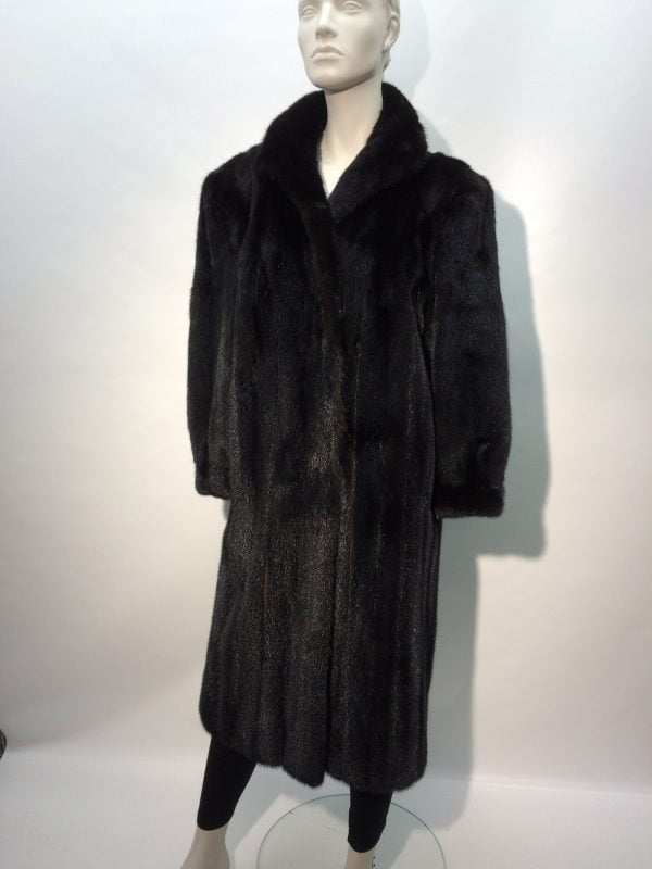 Samuel Fourrures - Dark mink coat - 7157 - Coat