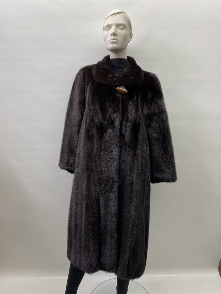Manteau de vison ranch naturel - 7422