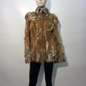 Samuel Fourrures - Jacket de castor rasé et de lynx - 7314 - / m / 083vt