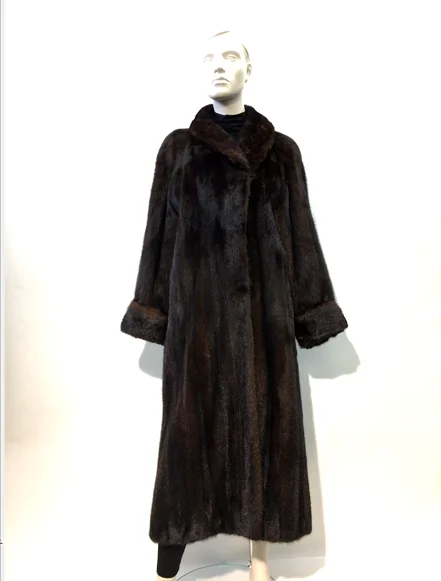 Samuel Fourrures - Natural male black mink coat - 7468 - Fur
