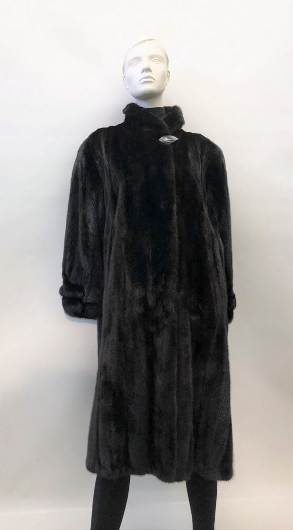 Samuel Fourrures - Black male mink coat - 8031 - Fur