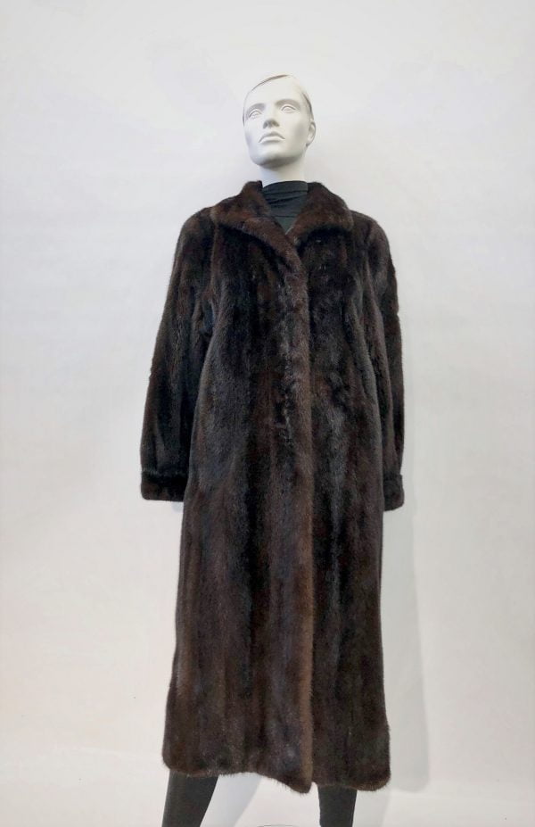 Samuel Fourrures - Brown male mink coat - 8032 -