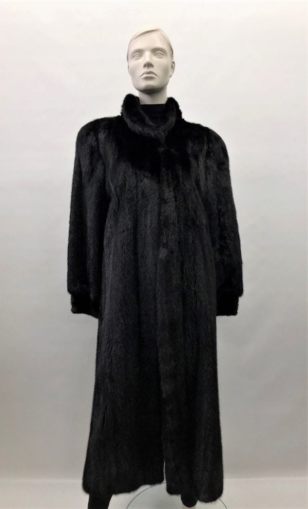 Samuel Fourrures - Black mink long coat - 8065 - ＢＡＢＹＰＩＮＫＭＯＯＮ