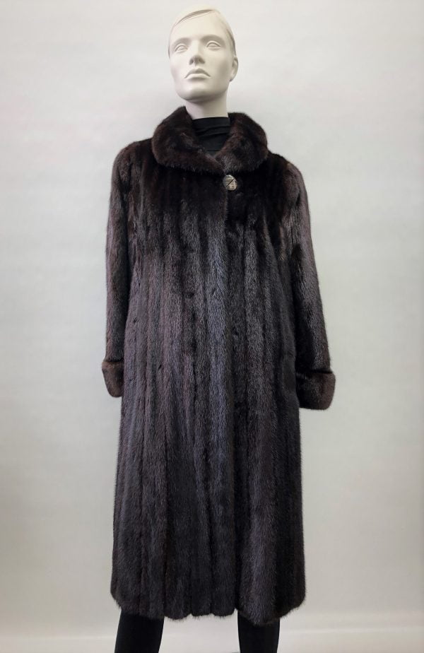 Samuel Fourrures - Natural female mink ranch coat - 8094 - Overcoat
