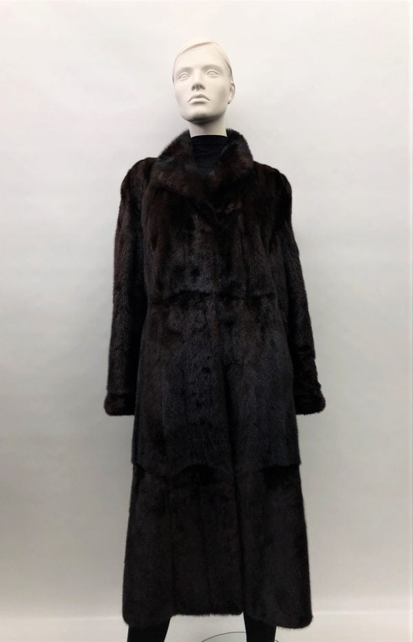 Samuel Fourrures - Mahogany mink coat - 8101 - Trench coat