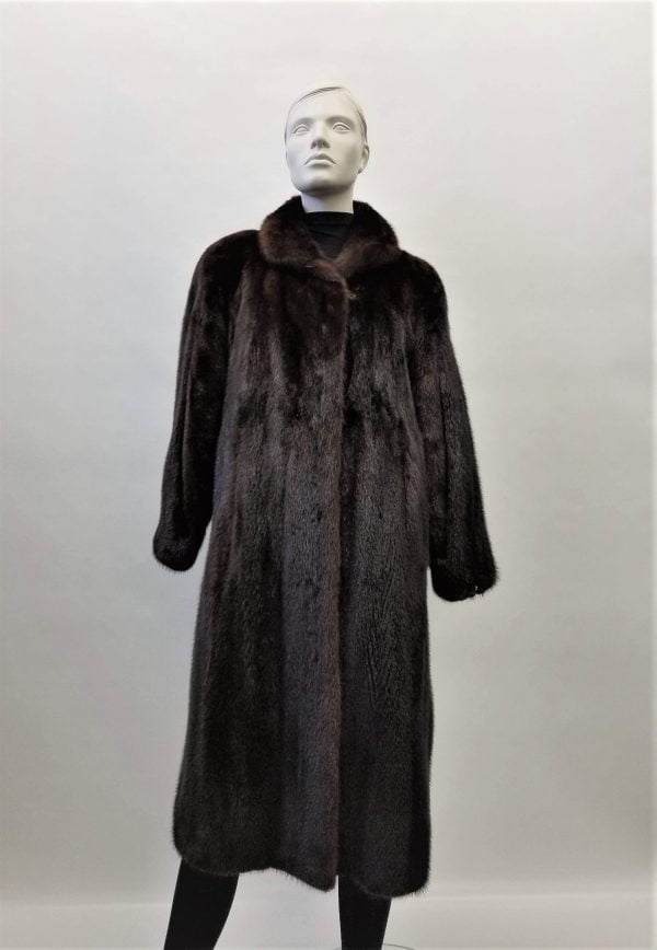 Samuel Fourrures - Mahogany mink coat - 8151 - Dress
