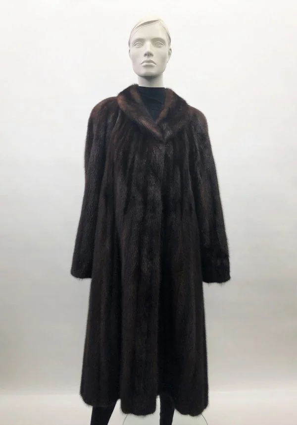 Samuel Fourrures - 7/8 natural half-blood female mink coat - 8266 - Costume design