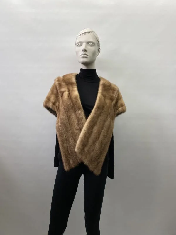 Pastel mink stole - 7315