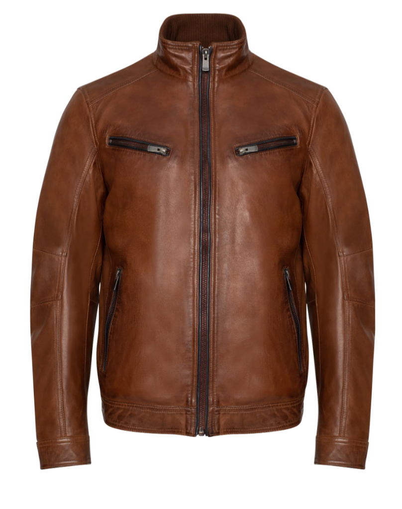 gunnar regency-style leather jacket