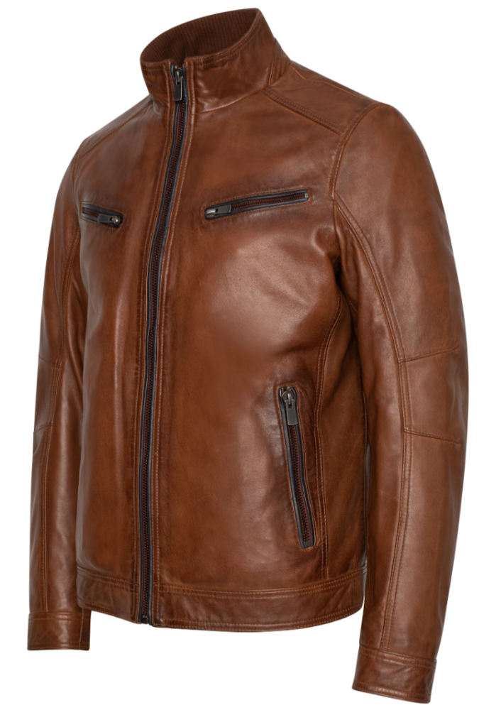 gunnar regency-style leather jacket
