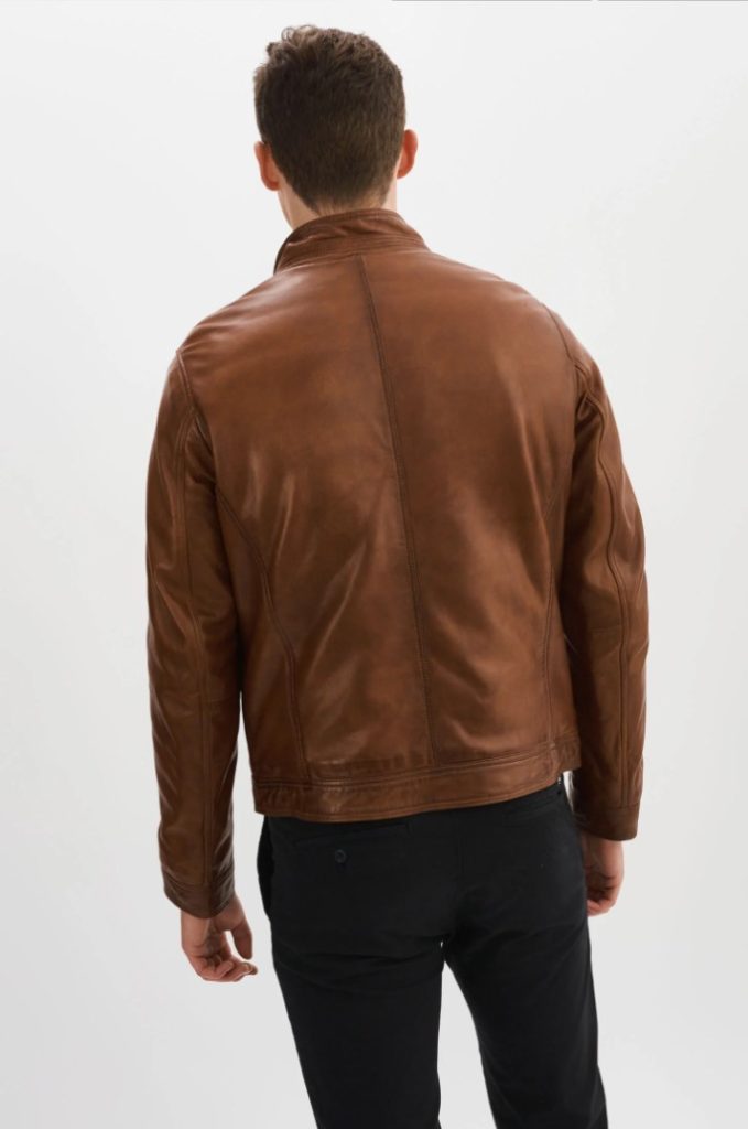 gunnar regency-style leather jacket