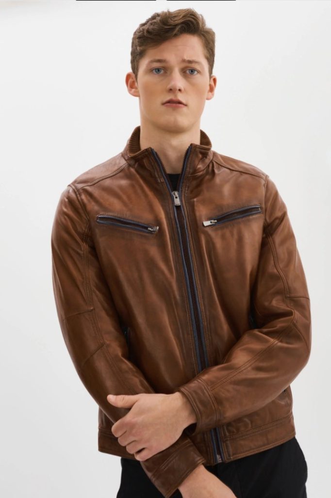 gunnar regency-style leather jacket