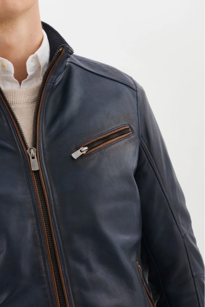 gunnar regency-style leather jacket