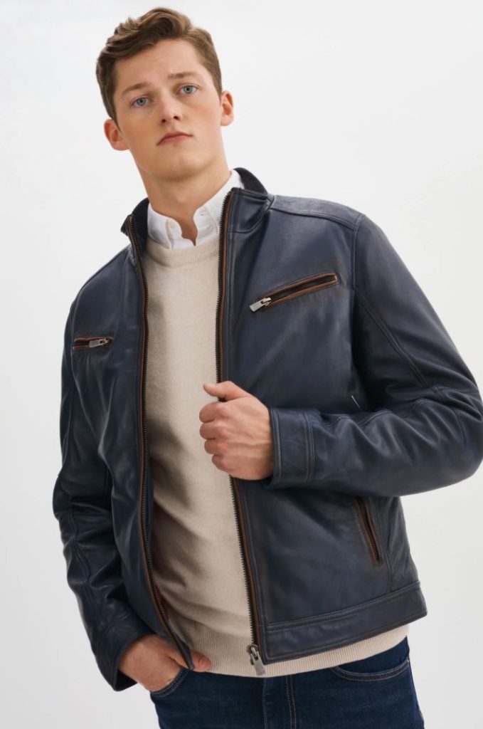 gunnar regency-style leather jacket