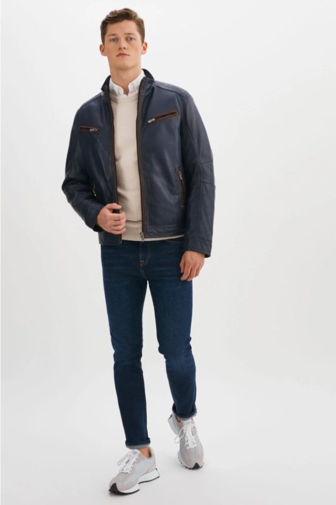 gunnar regency-style leather jacket