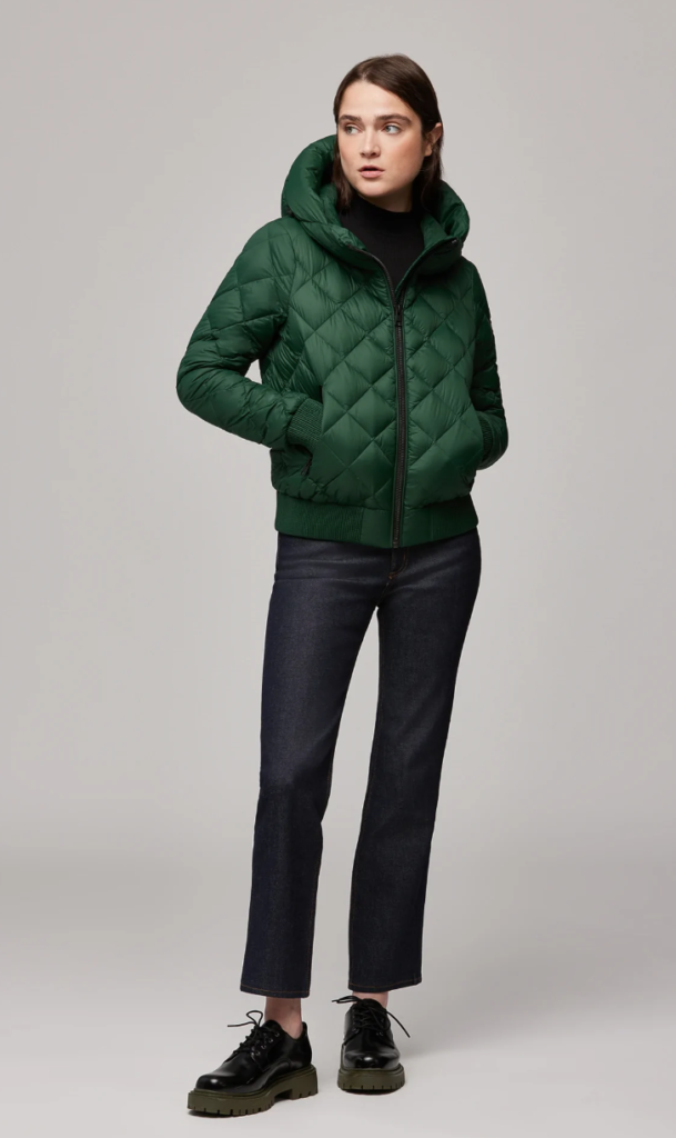 soia & kyo senna-style quilted bomber