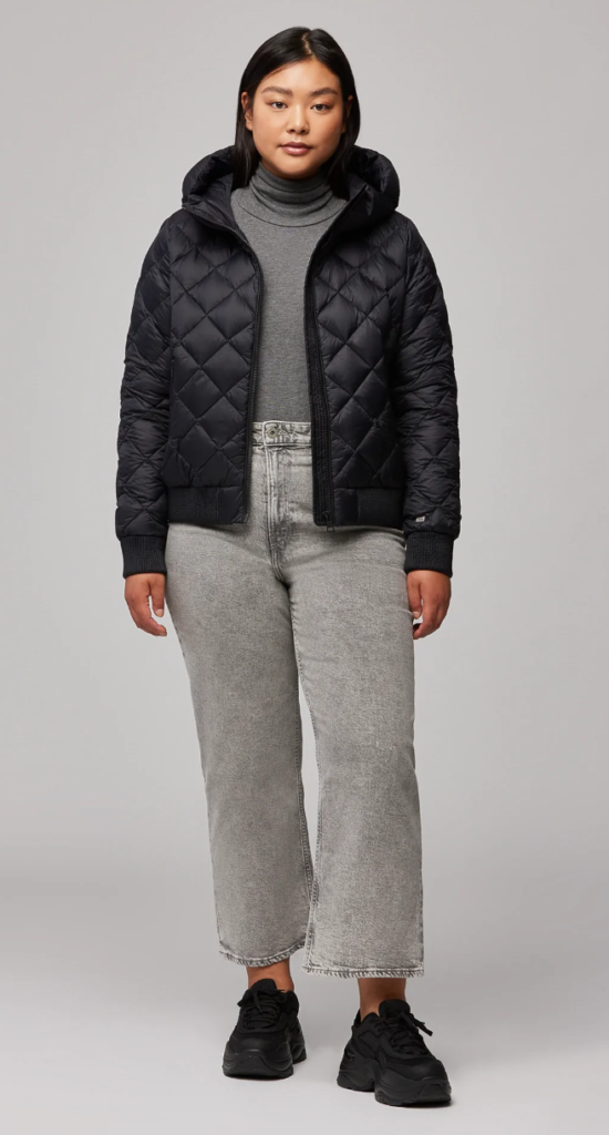 soia & kyo senna-style quilted bomber