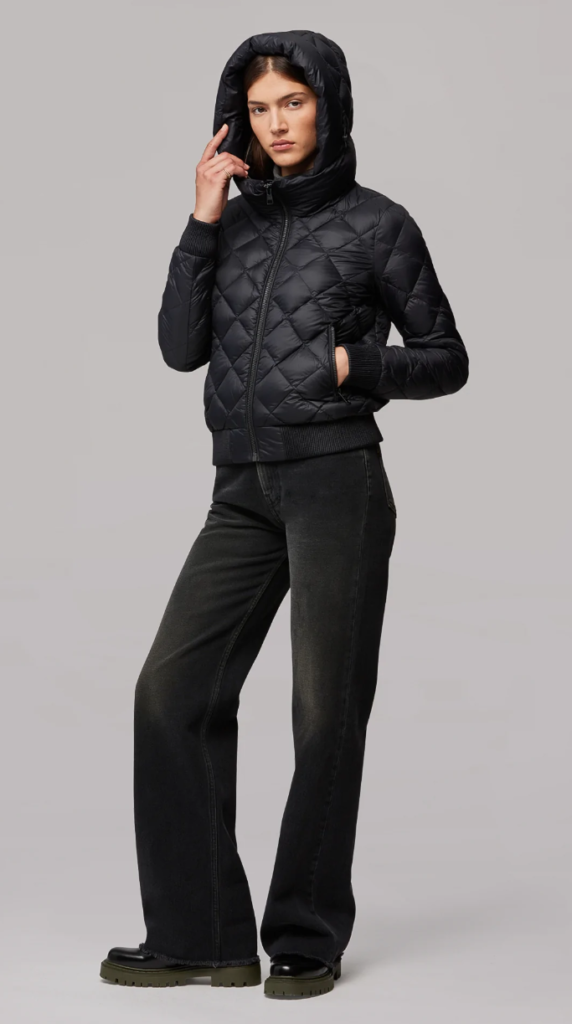 soia & kyo senna-style quilted bomber