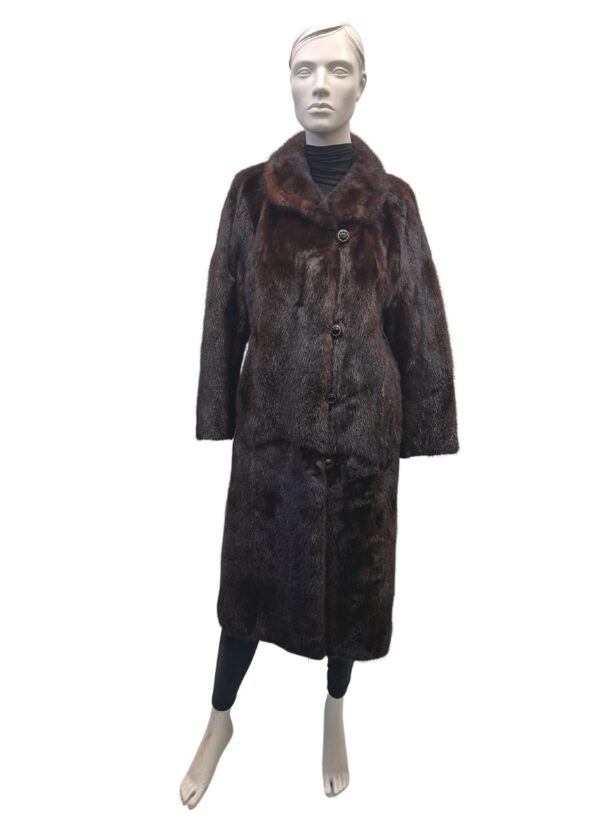 manteau de vison brun 8449