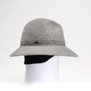 waterproof fedora-style felt hat with stitching for women from canadian hat