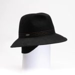 waterproof fedora-style felt hat with stitching for women from canadian hat