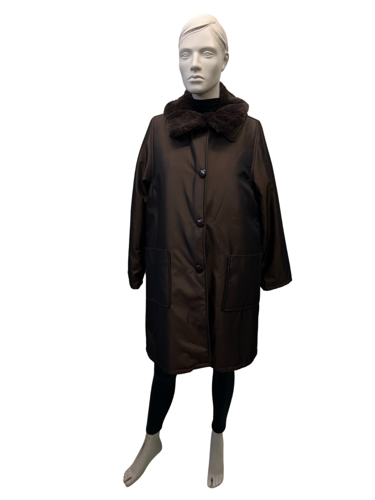 réversible de lapin rasé brun 8565