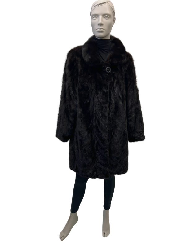 dark mink paw coat 8570