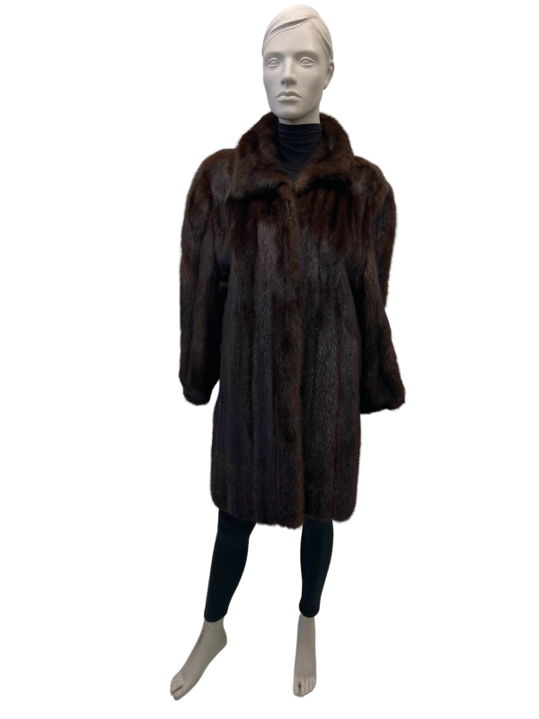 mahogany mink coat 8574