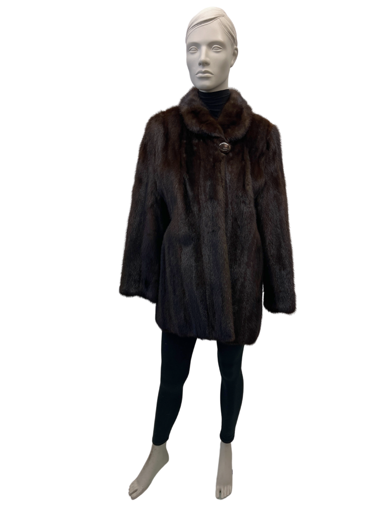 manteau de vison acajou 8575