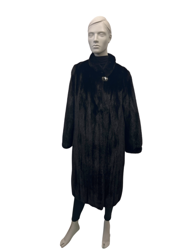 manteau de vison noir 8586