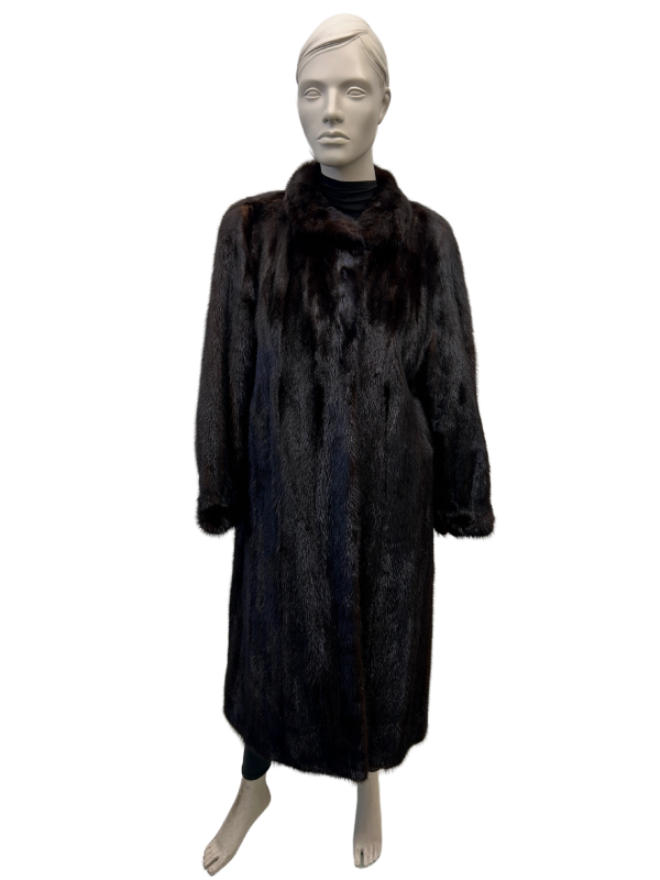 manteau de vison brun mâle 8620