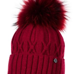 palmera winter toque with raccoon pompon by jamiks