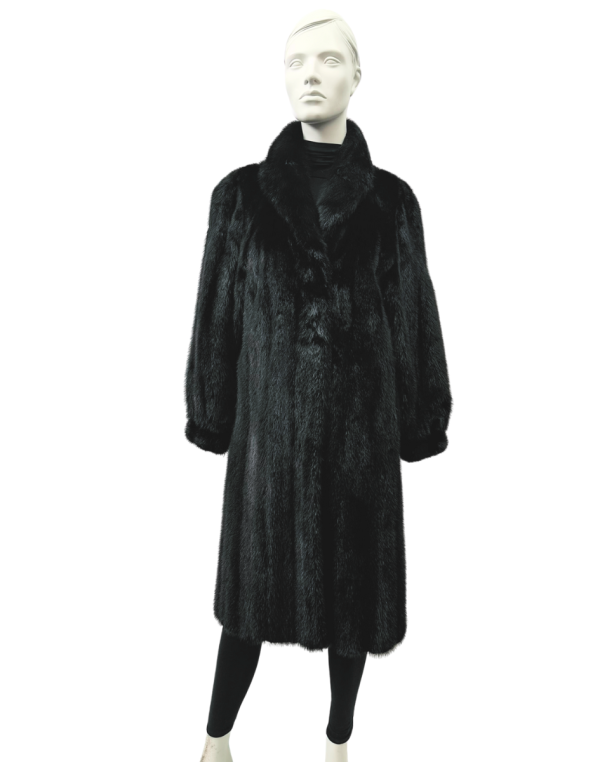 manteau de vison noir 8663