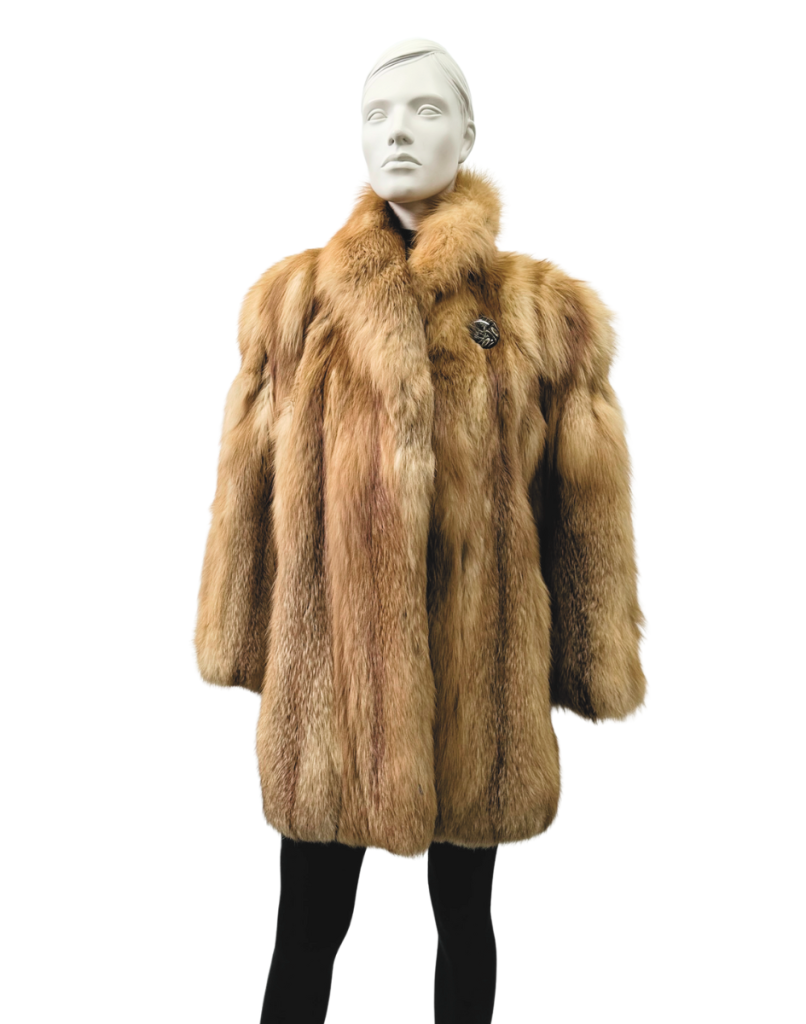 manteau de renard roux 8672