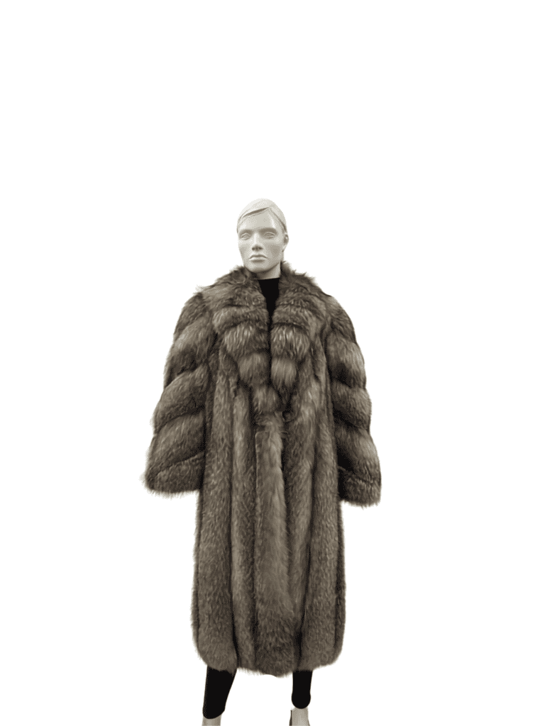 Manteau de renard indigo - 8802