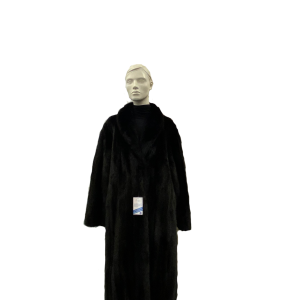 Manteau de vison mâle teint noir - 8804