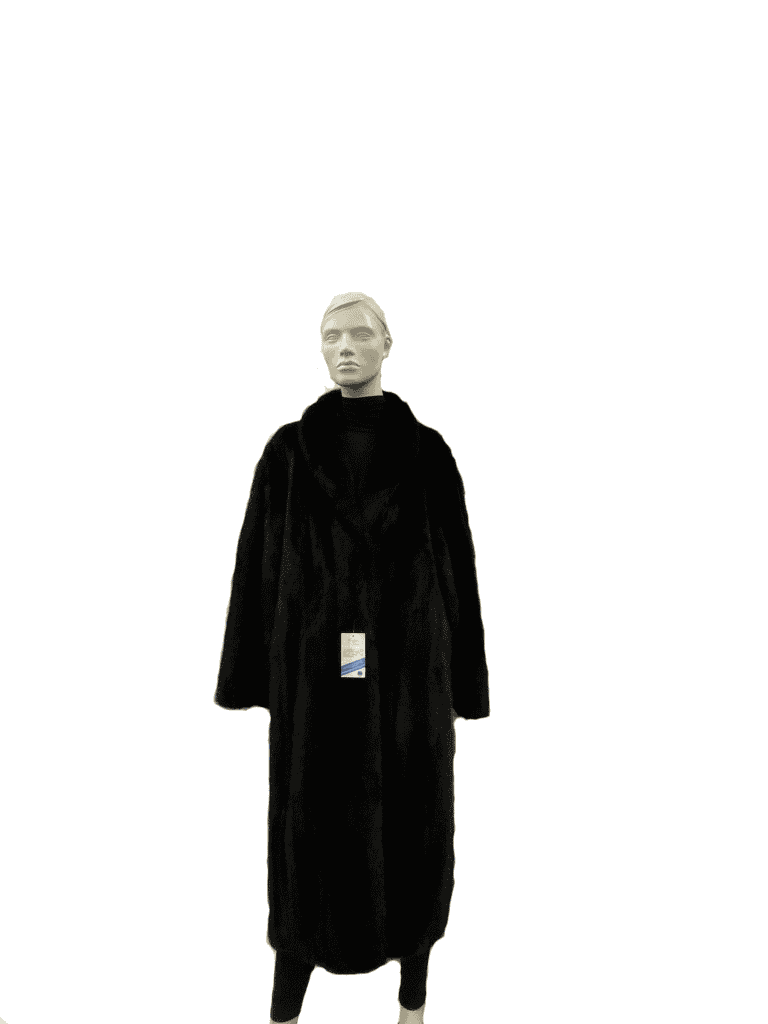 Manteau de vison mâle teint noir - 8804