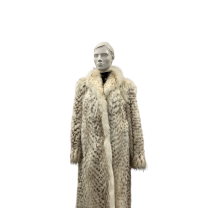 Manteau de renard et lynx en chevron - 8815