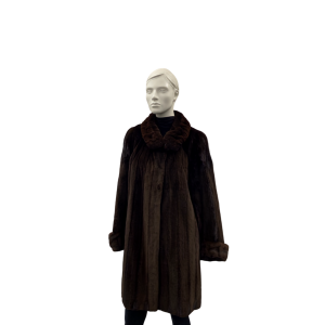 Manteau 3/4 de vison femelle rasé - 8824