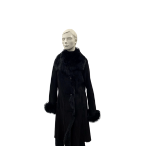 Manteau de mouton de toscane noir - 8825