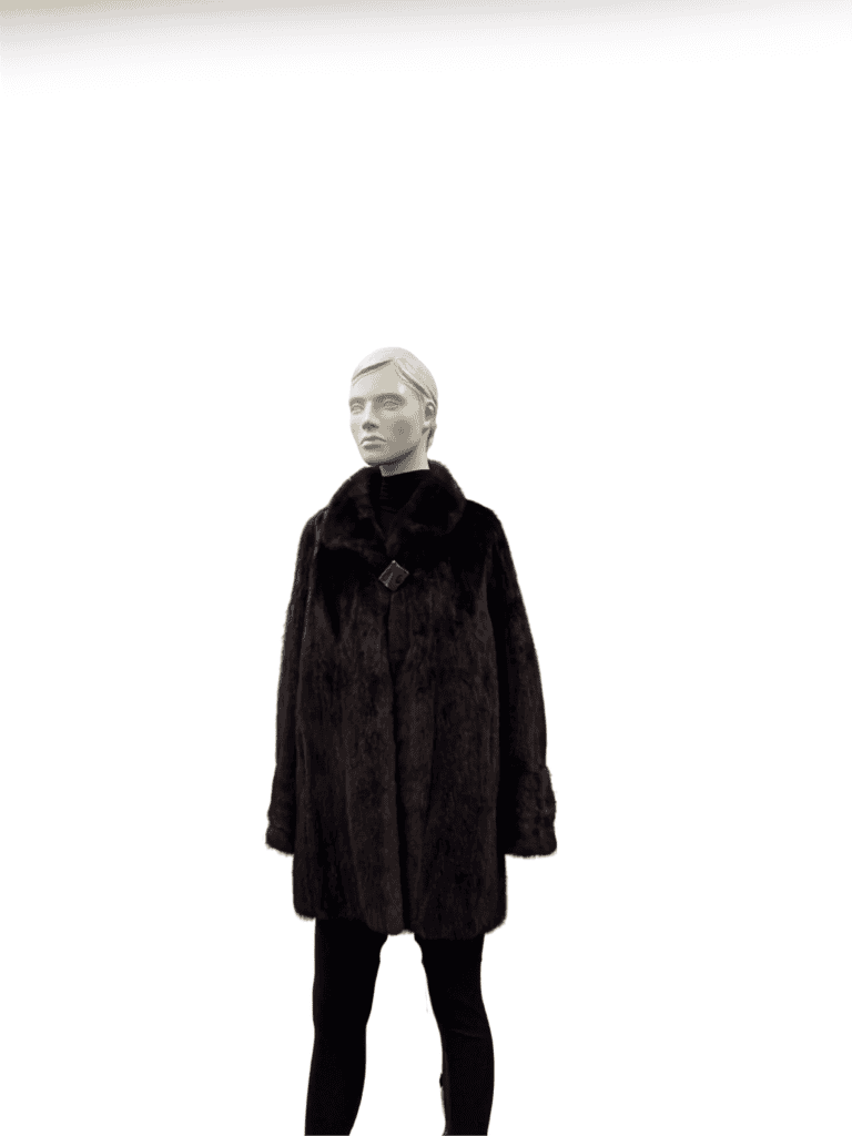 Manteau 3/4 de vison acajou - 8836